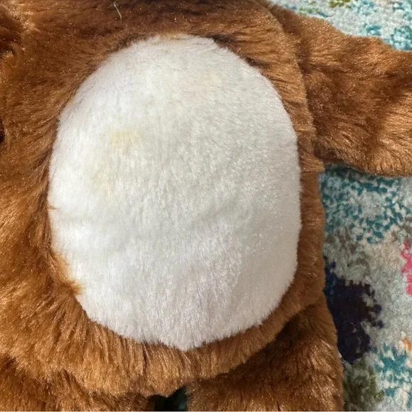 Cocoa Cream Build-A-Bear Plush Bunny spots on tummy and a loose thread see pics - Picture 7 of 8